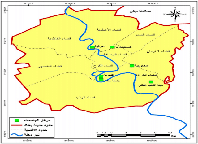 خريطة بغداد