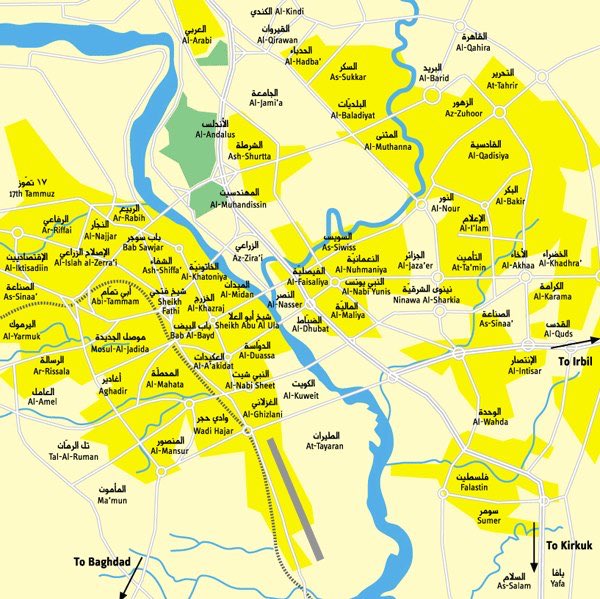 خريطة الموصل